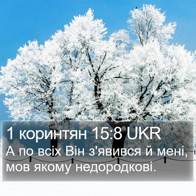 1 коринтян 15:8 UKR Bible Verse Image