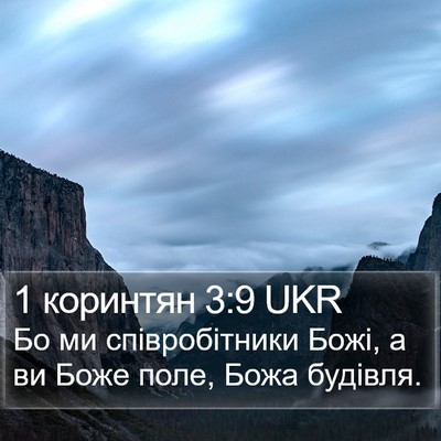 1 коринтян 3:9 UKR Bible Verse Image