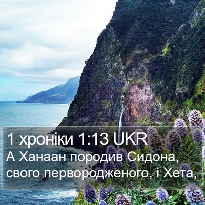 1 хроніки 1:13 UKR Bible Verse Image