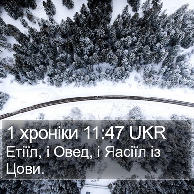 1 хроніки 11:47 UKR Bible Verse Image