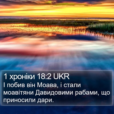 1 хроніки 18:2 UKR Bible Verse Image