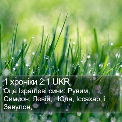 1 хроніки 2:1 UKR Bible Verse Image