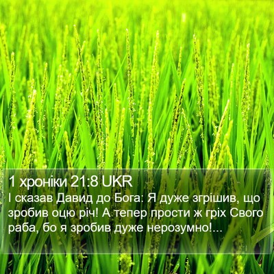 1 хроніки 21:8 UKR Bible Verse Image