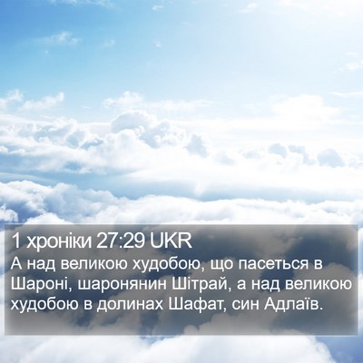 1 хроніки 27:29 UKR Bible Verse Image