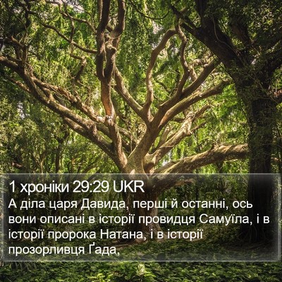 1 хроніки 29:29 UKR Bible Verse Image
