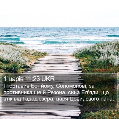 1 царів 11:23 UKR Bible Verse Image