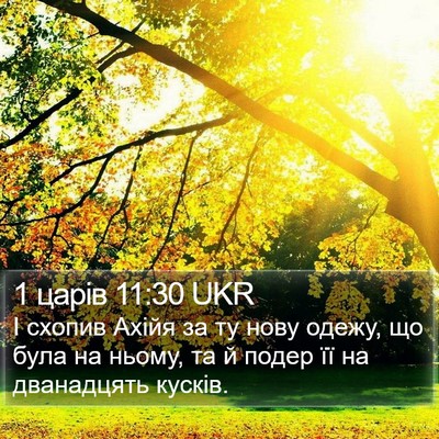 1 царів 11:30 UKR Bible Verse Image