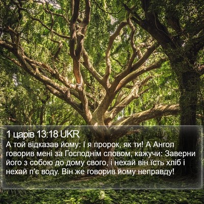 1 царів 13:18 UKR Bible Verse Image
