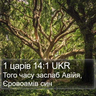 1 царів 14:1 UKR Bible Verse Image