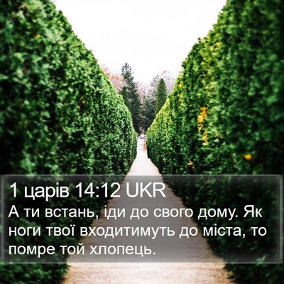 1 царів 14:12 UKR Bible Verse Image