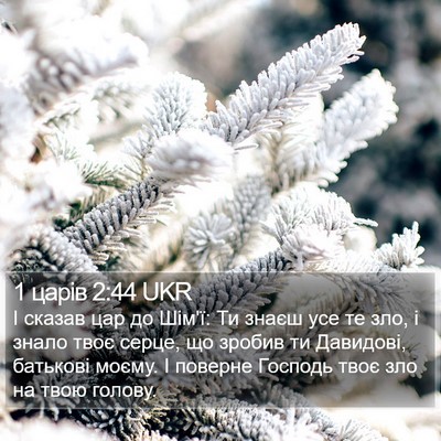 1 царів 2:44 UKR Bible Verse Image