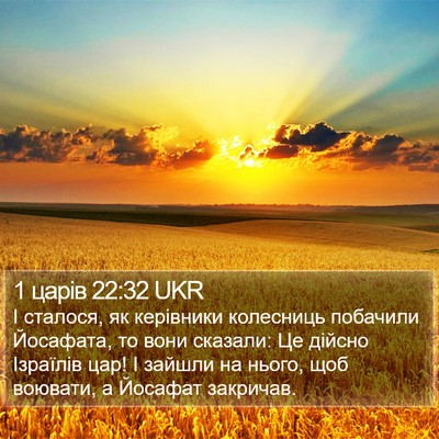 1 царів 22:32 UKR Bible Verse Image