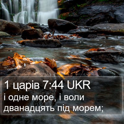 1 царів 7:44 UKR Bible Verse Image