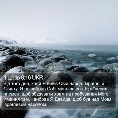 1 царів 8:16 UKR Bible Verse Image