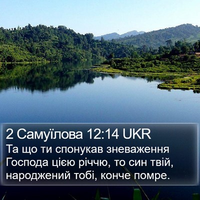 2 Самуїлова 12:14 UKR Bible Verse Image