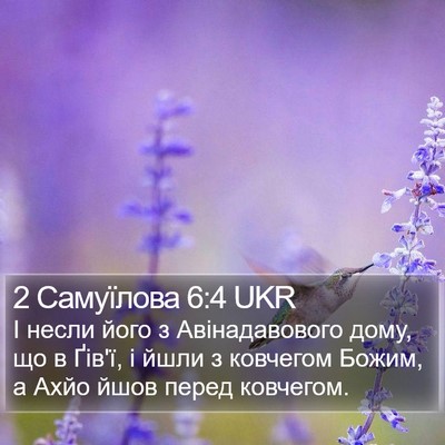 2 Самуїлова 6:4 UKR Bible Verse Image