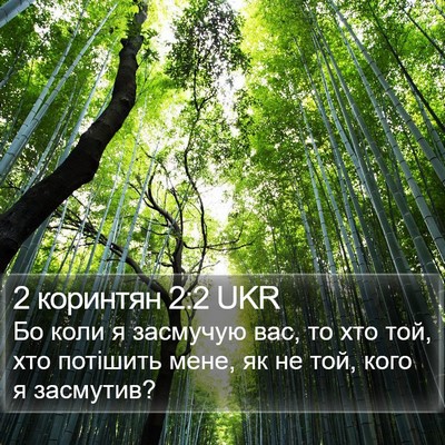 2 коринтян 2:2 UKR Bible Verse Image