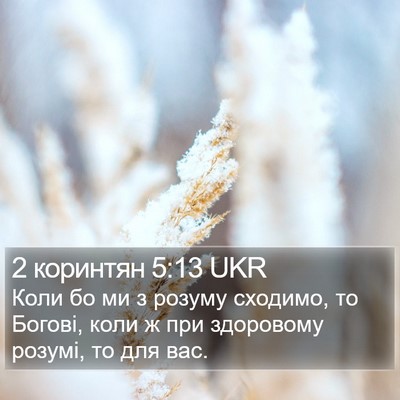 2 коринтян 5:13 UKR Bible Verse Image