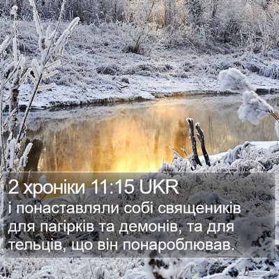 2 хроніки 11:15 UKR Bible Verse Image