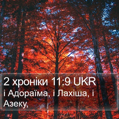2 хроніки 11:9 UKR Bible Verse Image