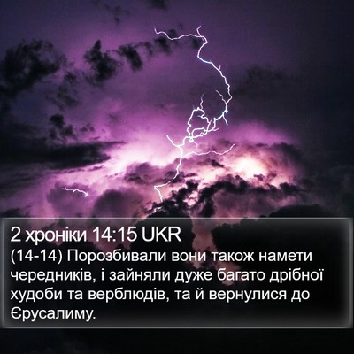 2 хроніки 14:15 UKR Bible Verse Image