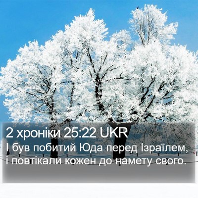 2 хроніки 25:22 UKR Bible Verse Image