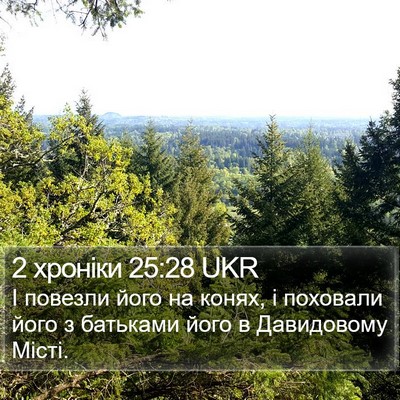 2 хроніки 25:28 UKR Bible Verse Image