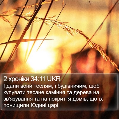 2 хроніки 34:11 UKR Bible Verse Image