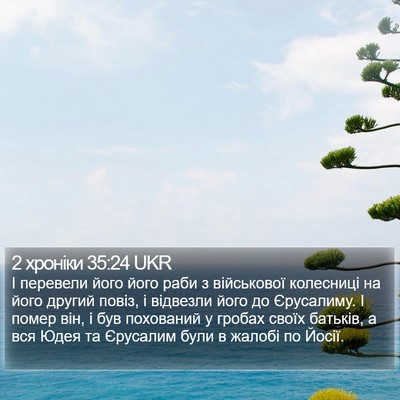 2 хроніки 35:24 UKR Bible Verse Image