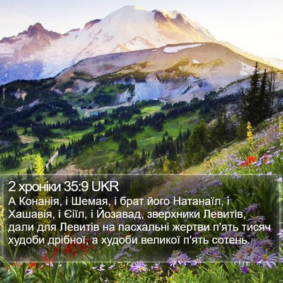 2 хроніки 35:9 UKR Bible Verse Image