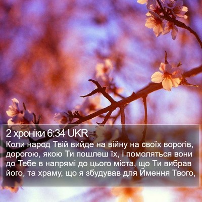 2 хроніки 6:34 UKR Bible Verse Image