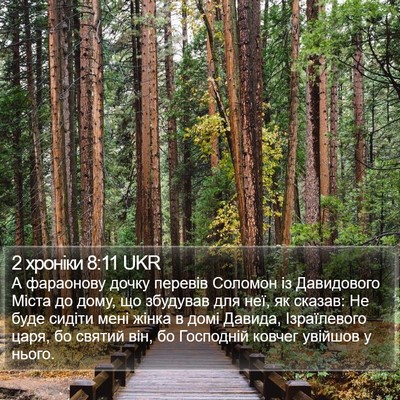 2 хроніки 8:11 UKR Bible Verse Image