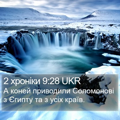 2 хроніки 9:28 UKR Bible Verse Image