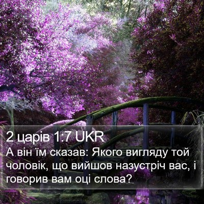 2 царів 1:7 UKR Bible Verse Image