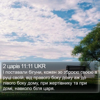 2 царів 11:11 UKR Bible Verse Image