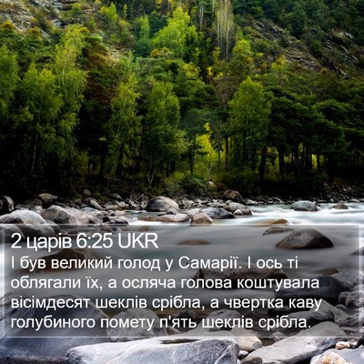 2 царів 6:25 UKR Bible Verse Image