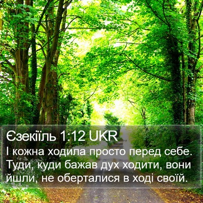 Єзекіїль 1:12 UKR Bible Verse Image