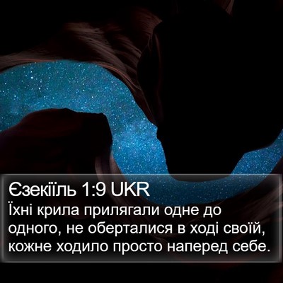 Єзекіїль 1:9 UKR Bible Verse Image