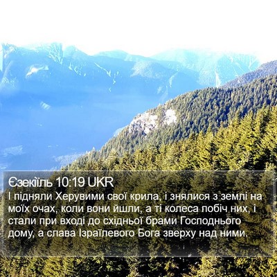 Єзекіїль 10:19 UKR Bible Verse Image