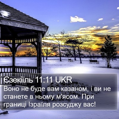Єзекіїль 11:11 UKR Bible Verse Image