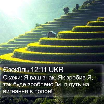 Єзекіїль 12:11 UKR Bible Verse Image