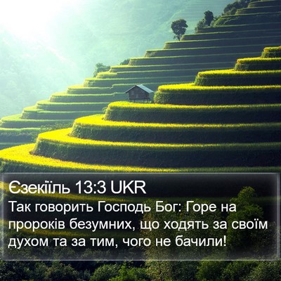 Єзекіїль 13:3 UKR Bible Verse Image