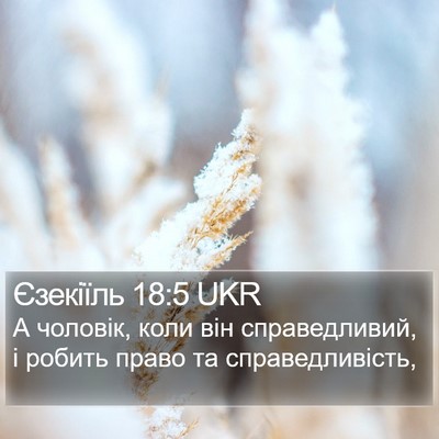 Єзекіїль 18:5 UKR Bible Verse Image