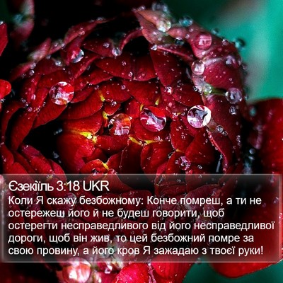 Єзекіїль 3:18 UKR Bible Verse Image