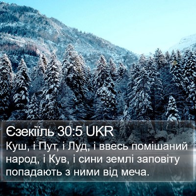 Єзекіїль 30:5 UKR Bible Verse Image