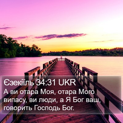 Єзекіїль 34:31 UKR Bible Verse Image