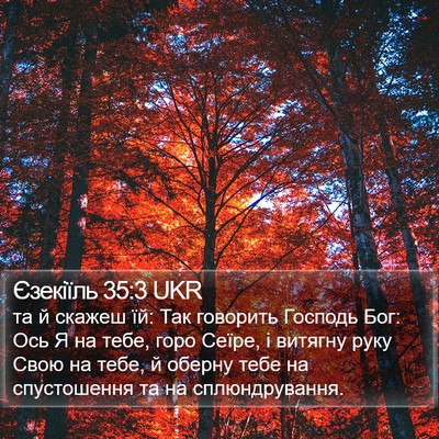 Єзекіїль 35:3 UKR Bible Verse Image