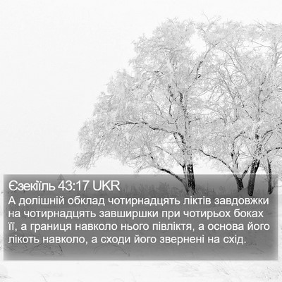 Єзекіїль 43:17 UKR Bible Verse Image