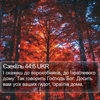 Єзекіїль 44:6 UKR Bible Verse Image