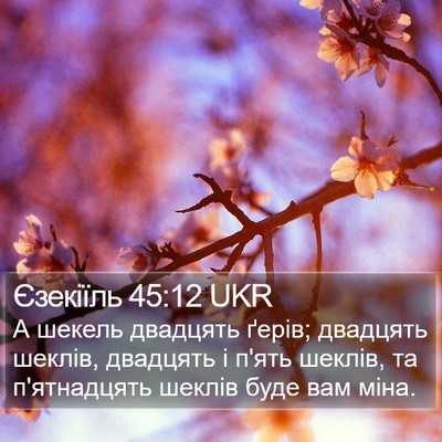 Єзекіїль 45:12 UKR Bible Verse Image